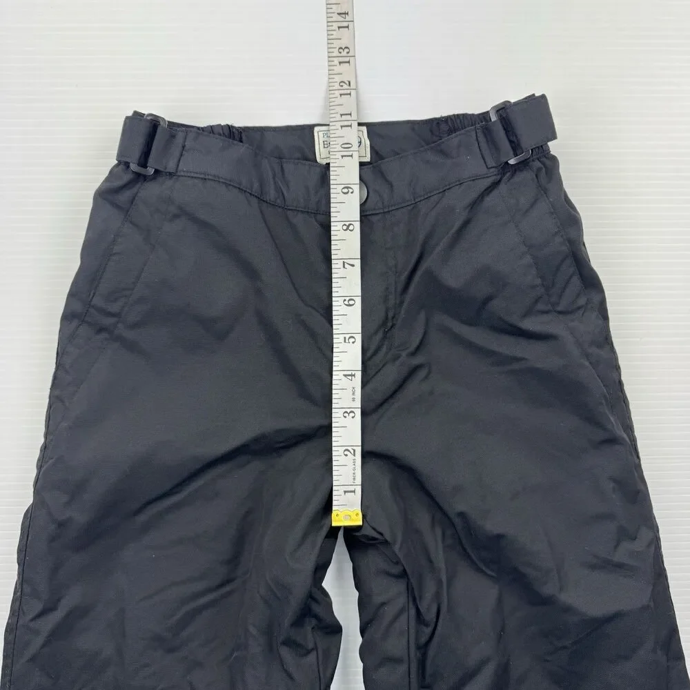 Childrens Place Snow Pants Kids 7 Black Adjustable Waist Athleisure Winter Ski